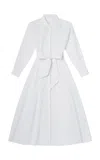 Merlette Liberty Cotton-lawn Maxi Shirt Dress In White