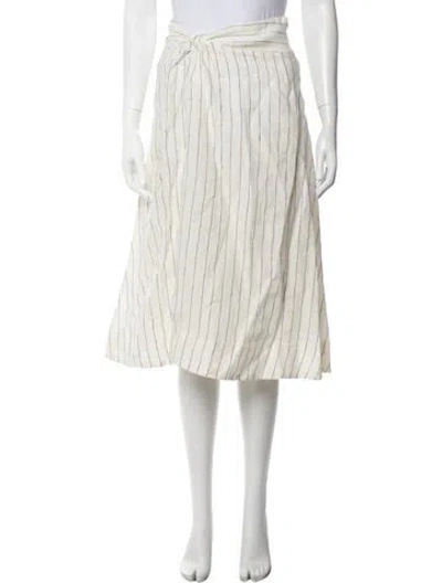 Pre-owned Merlette Linen Midi Length Skirt In Neutrals