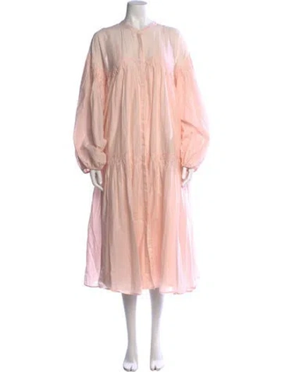 Pre-owned Merlette Long Dress In Pink