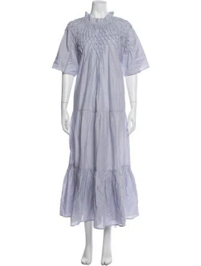 Pre-owned Merlette Long Dress In Purple
