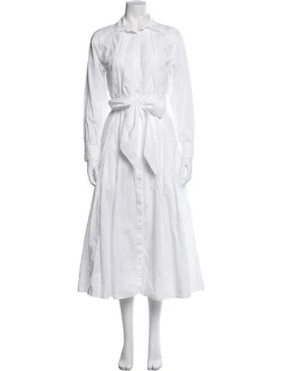 Pre-owned Merlette Long Dress In White