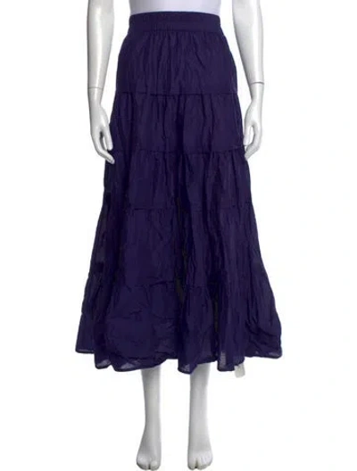 Pre-owned Merlette Long Skirt In Purple