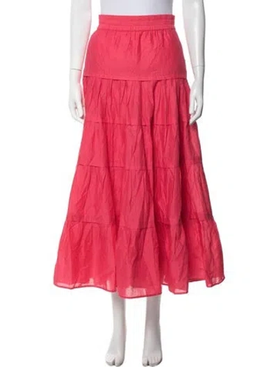 Pre-owned Merlette Long Skirt In Red