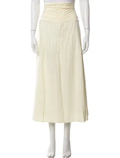 Pre-owned Merlette Long Skirt W/ Tags In Yellow