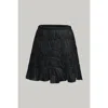 Merlette Cassis Skirt In Black In Black