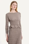 Merlette Mare Top In Cinder
