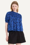 Merlette Menton Top In Cobalt Ink Floral Print In Cobalt Ink Floral Print