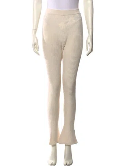 Pre-owned Merlette Merino Wool Straight Leg Pants In Neutral