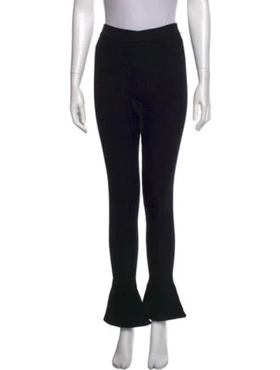 Pre-owned Merlette Merino Wool Wide Leg Pants In Black