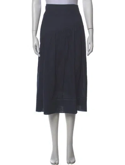 Pre-owned Merlette Midi Length Skirt In Gray