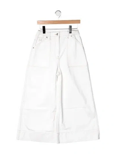 Pre-owned Merlette Mid-rise Wide Leg Jeans In Multicolor