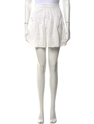 Pre-owned Merlette Mini Skirt In White