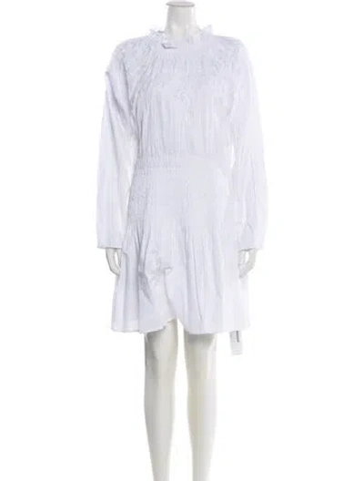 Pre-owned Merlette Mock Neck Mini Dress W/ Tags In White