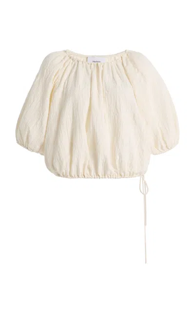 MERLETTE MERLETTE LOTUS COTTON-BLEND TOP