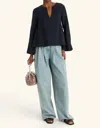 Merlette Mystica Top In Navy In Multi