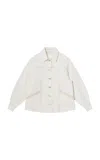 Merlette Reve Denim Jacket In Ivory