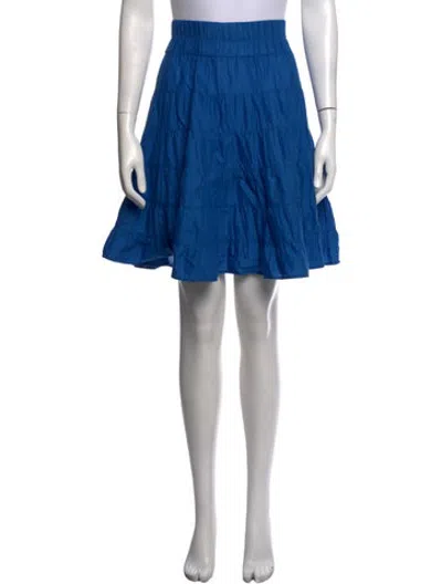 Pre-owned Merlette Ruffle Embellishment Knee-length Skirt In Blue