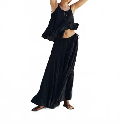 Merlette Saaz Tank Top With Ties In Blacktop In Multi
