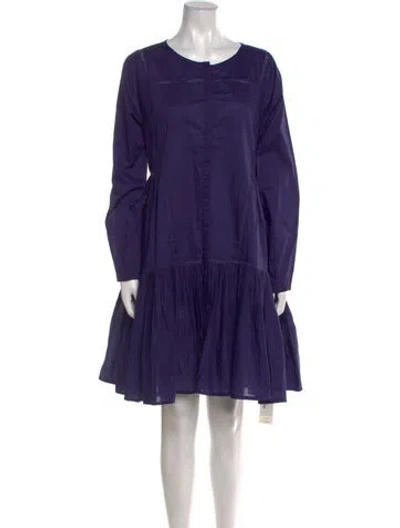 Pre-owned Merlette Scoop Neck Knee-length Dress W/ Tags In Blue