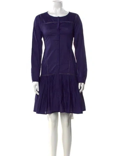 Pre-owned Merlette Scoop Neck Mini Dress W/ Tags In Blue