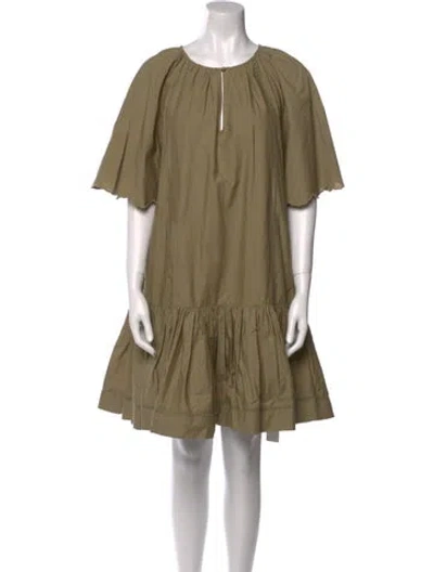 Pre-owned Merlette Scoop Neck Mini Dress W/ Tags In Green