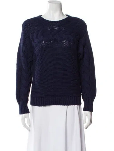 Pre-owned Merlette Scoop Neck Sweater In Blue