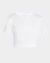 Merlette Shel Smocked Ruffle Cotton Top In White