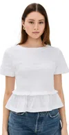 Merlette Shel Tee White In White