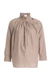 Merlette Shore Pima Cotton Top In Taupe