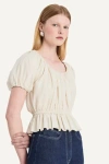 Merlette Silene Top In Chalk In Chalk