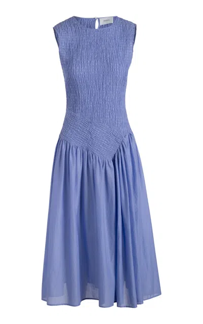 Merlette Sofia Cotton Voile Dress In Purple