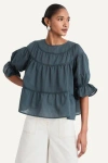 Merlette Sol Top In Deep Slate In Deep Slate