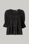 Merlette Soliman Solid Print Top In Black