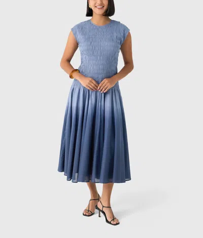 Merlette Stijl Ombre Dress In Steele In Multi