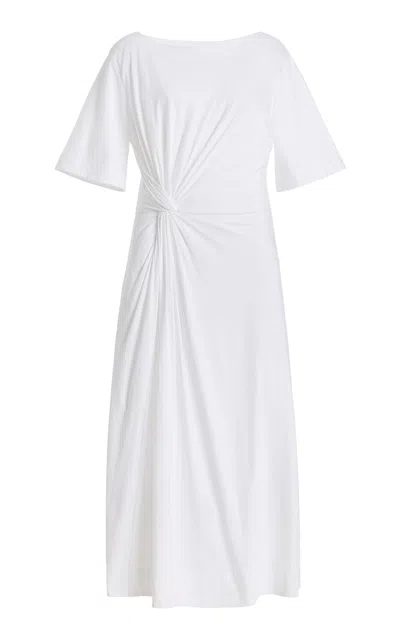 Merlette Suraiya Cotton-jersey Dress In Gray