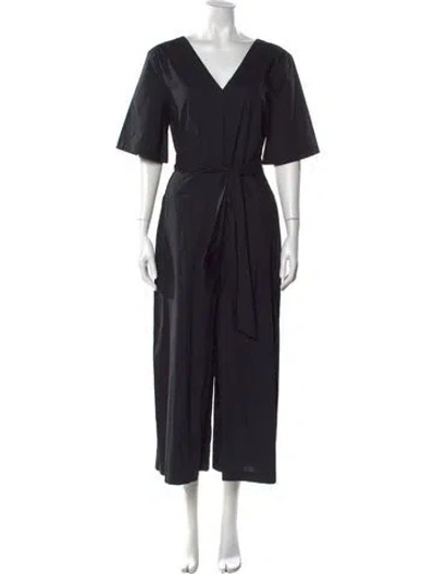 Pre-owned Merlette V-neck Mini Dress In Black