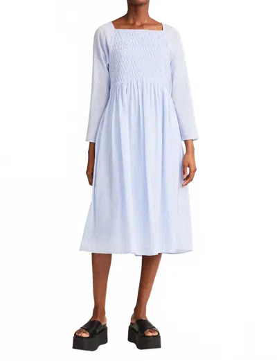 Merlette Washington Midi Dress In Chambray In Blue