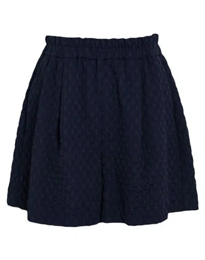 Merlette Woman Shorts & Bermuda Shorts Midnight Blue Size L Polyester, Cotton, Elastane