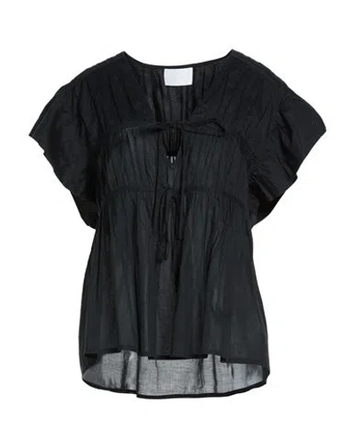 Merlette Woman Top Black Size L Cotton