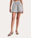 Merlette Antibes Short In Navy Yarn Dyed Stripe In Navy Yard Dyed Stripe
