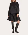 Merlette Bejart Long Sleeve Top In Black In Black