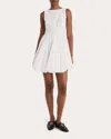 Merlette Fremont Cotton-poplin Mini Dress In White