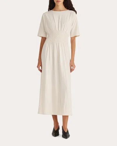 Merlette Women's Gallen Smocked Jersey Tea-length Dress