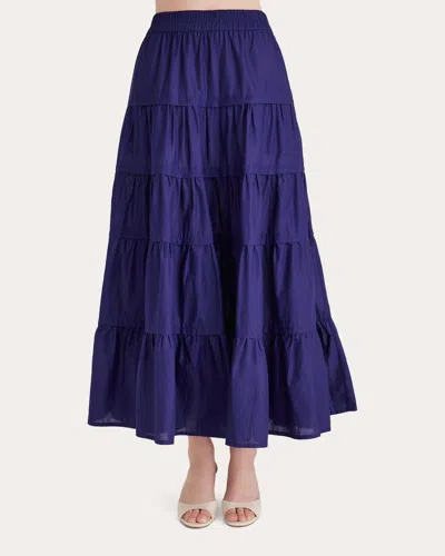 Merlette Women's Hana Tiered Cotton Maxi Skirt