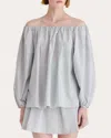Merlette Kaiya Cotton-blend Dress In Blue