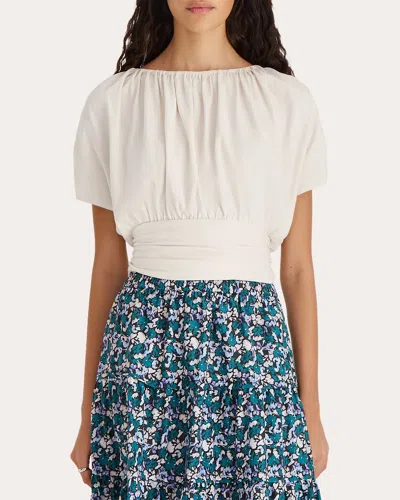 Merlette Women's Mai Gathered Jersey Crop Top
