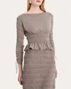 Merlette Mare Top In Cinder In Neutrals
