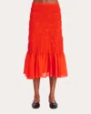 Merlette Sereda Skirt In Flame In Red