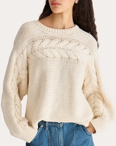 Merlette Women's Serin Cable Knit Cotton Sweater