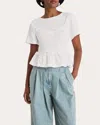Merlette Shel Tee White In White